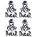 1st-Class-Designs - Set adesivi Dakar, 4 pezzi, colore: nero (disponibile in altri colori) 1st-Class-Designs - Set adesivi Dakar, 4 pezzi, colore: nero (disponibile in altri colori)