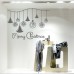NT0012 Adesivi Murali - Filo decorazioni - Vetrofanie natalizie - 120x85 cm - Argento - Decorazioni vetrine per Natale, stickers, adesivi NT0012 Adesivi Murali - Filo decorazioni - Vetrofanie natalizie - 120x85 cm - Argento - Decorazioni vetrine per Natale, stickers, adesivi