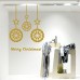 NT0023 Adesivi Murali - Palline fiocchi - Vetrofanie natalizie - 60x85 cm - Oro - Decorazioni vetrine per Natale, stickers, adesivi NT0023 Adesivi Murali - Palline fiocchi - Vetrofanie natalizie - 60x85 cm - Oro - Decorazioni vetrine per Natale, stickers, adesivi