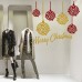 NT0030 Adesivi Murali - Palline con riccioli - Vetrofanie natalizie - 130x120 cm - Bordeaux e oro - Decorazioni vetrine per Natale, stickers, adesivi NT0030 Adesivi Murali - Palline con riccioli - Vetrofanie natalizie - 130x120 cm - Bordeaux e oro - Decorazioni vetrine per Natale, stickers, adesivi
