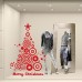 NT0032 Adesivi Murali - Albero di natale optical - Vetrofanie natalizie - 80x120 cm - Rosso - Decorazioni vetrine per Natale, stickers, adesivi NT0032 Adesivi Murali - Albero di natale optical - Vetrofanie natalizie - 80x120 cm - Rosso - Decorazioni vetrine per Natale, stickers, adesivi