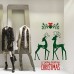 NT0033 Adesivi Murali - Renne vischio - Vetrofanie natalizie - 95x135 cm - Rosso e verde scuro - Decorazioni vetrine per Natale, stickers, adesivi NT0033 Adesivi Murali - Renne vischio - Vetrofanie natalizie - 95x135 cm - Rosso e verde scuro - Decorazioni vetrine per Natale, stickers, adesivi