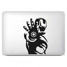 Adesivo "Iron Man Apple Power 2" monocolore per tutti i modelli Mac Book Apple