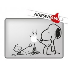 Adesivo "Snoopy marshmallows" monocolore per tutti i modelli Mac Book Apple