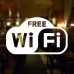 Adesivo per finestra "Free Wifi"