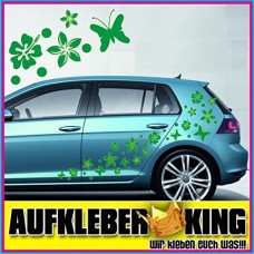 Stickers Hibiscus "Fiori e farfalle Set 75 pezzi" adesivo NB-0169-IT verde Stickers Hibiscus "Fiori e farfalle Set 75 pezzi" adesivo NB-0169-IT verde