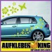 Stickers Hibiscus "Fiori e farfalle Set 75 pezzi" adesivo NB-0169-IT verde lime Stickers Hibiscus "Fiori e farfalle Set 75 pezzi" adesivo NB-0169-IT verde lime