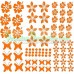 Stickers Hibiscus "Fiori e farfalle Set 75 pezzi" adesivo NB-0169-IT arancione Stickers Hibiscus "Fiori e farfalle Set 75 pezzi" adesivo NB-0169-IT arancione