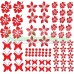 Stickers Hibiscus "Fiori e farfalle Set 75 pezzi" adesivo NB-0169-IT rosso Stickers Hibiscus "Fiori e farfalle Set 75 pezzi" adesivo NB-0169-IT rosso