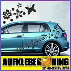 Stickers Hibiscus "Fiori e farfalle Set 30 pezzi" adesivo NB-0169-30-IT nero Stickers Hibiscus "Fiori e farfalle Set 30 pezzi" adesivo NB-0169-30-IT nero