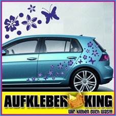Stickers Hibiscus "Fiori e farfalle Set 30 pezzi" adesivo NB-0169-30-IT blu scuro Stickers Hibiscus "Fiori e farfalle Set 30 pezzi" adesivo NB-0169-30-IT blu scuro