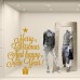 NT0343 Adesivi Murali - Auguri dorati - Vetrofanie natalizie - Misure 65x85 cm - oro - Vetrine negozi per Natale, stickers, adesivi NT0343 Adesivi Murali - Auguri dorati - Vetrofanie natalizie - Misure 65x85 cm - oro - Vetrine negozi per Natale, stickers, adesivi