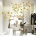 NT0351 Adesivi Murali - Cuffie Merry Christmas - Vetrofanie natalizie - Misure 120x100 cm - Oro - Vetrine negozi per Natale, stickers, adesivi NT0351 Adesivi Murali - Cuffie Merry Christmas - Vetrofanie natalizie - Misure 120x100 cm - Oro - Vetrine negozi per Natale, stickers, adesivi