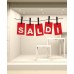 Adesivi Murali Vetrofania saldi "Saldi Bigliettini" - Misure 120x49 cm - Vetrine negozi per saldi, stickers, adesivi