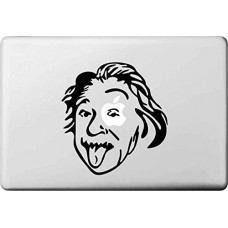 Vati fogli smontabili sveglio creativo Spregiudicatezza Einstein Decal Sticker Art nero per Apple Macbook Pro Air Mac 13 "15" pollici / Unibody 13 "15" Laptop Inch