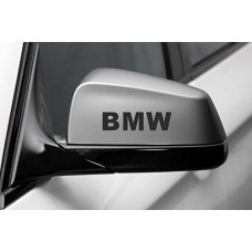 4 decalcomanie adesive per specchietti laterali, carrozzeria auto, cerchi in lega, con scritta "BMW"