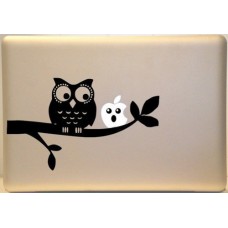 Vati lascia rimovibile simpatico gufo su un ramo Vinyl Decal adesivo pelle Art nero per Mac Air di Apple Macbook Pro 17" pollici / Unibody 17" pollici portatile Vati lascia rimovibile simpatico gufo su un ramo Vinyl Decal adesivo pelle Art nero per Mac Air di Apple Macbook Pro 17" pollici / Unibody 17" pollici portatile