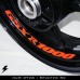 Suzuki GSXR 1000 moto cerchio interno adesivo in vinile GY