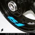 Yamaha R1 moto cerchio interno adesivo in vinile GO Yamaha R1 moto cerchio interno adesivo in vinile GO