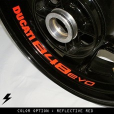 Ducati 848 evo moto cerchio interno adesivo in vinile GR Ducati 848 evo moto cerchio interno adesivo in vinile GR