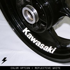 Kawasaki moto cerchio interno adesivo in vinile GB Kawasaki moto cerchio interno adesivo in vinile GB