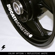 Ducati Monster moto cerchio interno adesivo in vinile GW Ducati Monster moto cerchio interno adesivo in vinile GW