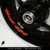 Honda Hornet 600 moto cerchio interno adesivo in vinile GY Honda Hornet 600 moto cerchio interno adesivo in vinile GY