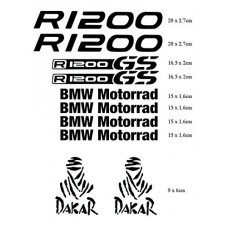 BMW r 1200 gs adesivi sticker moto Motorrad Dakar adventure, tuning,BLACK BMW r 1200 gs adesivi sticker moto Motorrad Dakar adventure, tuning,BLACK