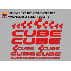 PEGATINAS CUBE F177 VINILO ADESIVI DECAL AUFKLEBER MTB STICKERS BIKE ROJO PEGATINAS CUBE F177 VINILO ADESIVI DECAL AUFKLEBER MTB STICKERS BIKE ROJO