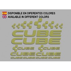 PEGATINAS CUBE F177 VINILO ADESIVI DECAL AUFKLEBER MTB STICKERS BIKE ORO PEGATINAS CUBE F177 VINILO ADESIVI DECAL AUFKLEBER MTB STICKERS BIKE ORO