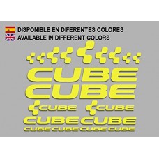 PEGATINAS CUBE F177 VINILO ADESIVI DECAL AUFKLEBER MTB STICKERS BIKE AMARILLO PEGATINAS CUBE F177 VINILO ADESIVI DECAL AUFKLEBER MTB STICKERS BIKE AMARILLO