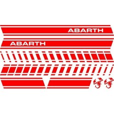 Adesiviautoemoto - Kit-Tun-Abarth Rosso Lucido Adesiviautoemoto - Kit-Tun-Abarth Rosso Lucido