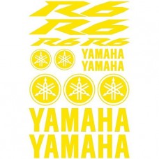 Adesivi Stickers Yamaha R6 Ref: 155-MOTO giallo Adesivi Stickers Yamaha R6 Ref: 155-MOTO giallo
