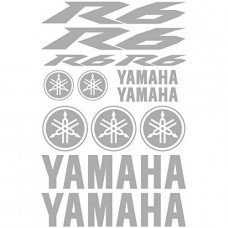 Adesivi Stickers Yamaha R6 Ref: 155-MOTO argento Adesivi Stickers Yamaha R6 Ref: 155-MOTO argento