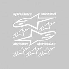 Autoadesivo Kit adesivi alpinestars Ref: SPON-018 bianco Autoadesivo Kit adesivi alpinestars Ref: SPON-018 bianco