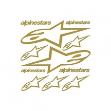 Autoadesivo Kit adesivi alpinestars Ref: SPON-018 oro Autoadesivo Kit adesivi alpinestars Ref: SPON-018 oro