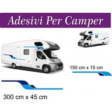 Adesivi per CAMPER - LINEE E CURVE GRANDE -