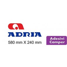 2 ADESIVI - 58X24 centimetri - LOGO CAMPER - ADRIA -Colore a scelta