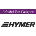 2 ADESIVI COLORE NERO - 58x8 centimetri - LOGO CAMPER - HYMER - 2 ADESIVI COLORE NERO - 58x8 centimetri - LOGO CAMPER - HYMER -