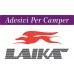 2 ADESIVI COLORE GRIGIO E ROSSO - 58X27 centimetri - LOGO CAMPER - LAIKA - adesivi per camper - caravan roulotte - accessori camper, stickers, decal 2 ADESIVI COLORE GRIGIO E ROSSO - 58X27 centimetri - LOGO CAMPER - LAIKA - adesivi per camper - caravan roulotte - accessori camper, stickers, decal