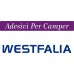 2 ADESIVI - colore blu elettrico - 58X7 centimetri - LOGO CAMPER - WESTFALIA - adesivi per camper - caravan roulotte - accessori camper, stickers, decal 2 ADESIVI - colore blu elettrico - 58X7 centimetri - LOGO CAMPER - WESTFALIA - adesivi per camper - caravan roulotte - accessori camper, stickers, decal