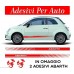 SET FASCE STRISCE FIAT 500 ABARTH TUNING BANDE ADESIVE STICKERS auto - accessori, stickers, decal
