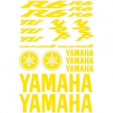 Adesivi Stickers Ref: MOTO Yamaha R6-162 giallo Adesivi Stickers Ref: MOTO Yamaha R6-162 giallo