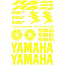 Adesivi Stickers Ref: MOTO Yamaha R6-162 Jaune Flash Adesivi Stickers Ref: MOTO Yamaha R6-162 Jaune Flash