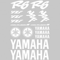 Adesivi Stickers MOTO Yamaha R6-Ref: 160 bianco Adesivi Stickers MOTO Yamaha R6-Ref: 160 bianco
