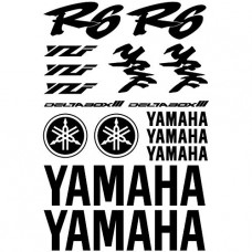Adesivi Stickers MOTO Yamaha R6-Ref: 160 nero Adesivi Stickers MOTO Yamaha R6-Ref: 160 nero