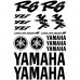 Adesivi Stickers MOTO Yamaha R6-Ref: 160 nero