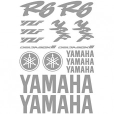 Adesivi Stickers MOTO Yamaha R6-Ref: 160 grigio Adesivi Stickers MOTO Yamaha R6-Ref: 160 grigio