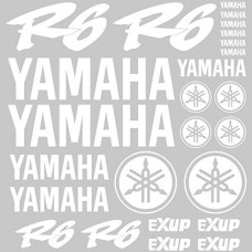 Adesivi Stickers Ref: MOTO Yamaha R6-166 bianco Adesivi Stickers Ref: MOTO Yamaha R6-166 bianco