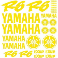 Adesivi Stickers Ref: MOTO Yamaha R6-166 giallo Adesivi Stickers Ref: MOTO Yamaha R6-166 giallo